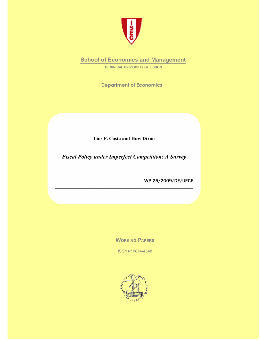 Fiscal Policy Under Imperfect Competition: a Survey