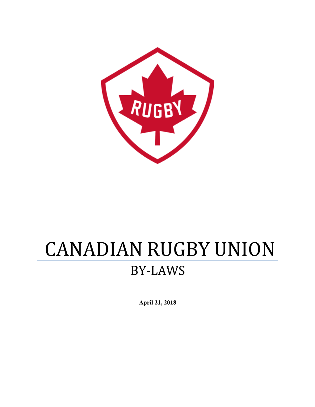 Canadian Rugby Union By-Laws