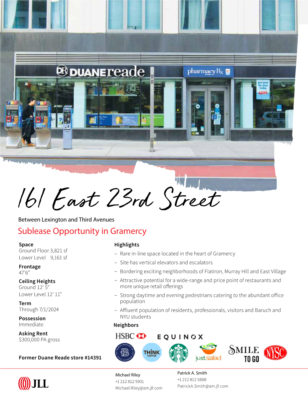 161 East 23Rd Street Between Lexington and Third Avenues Sublease Opportunity in Gramercy