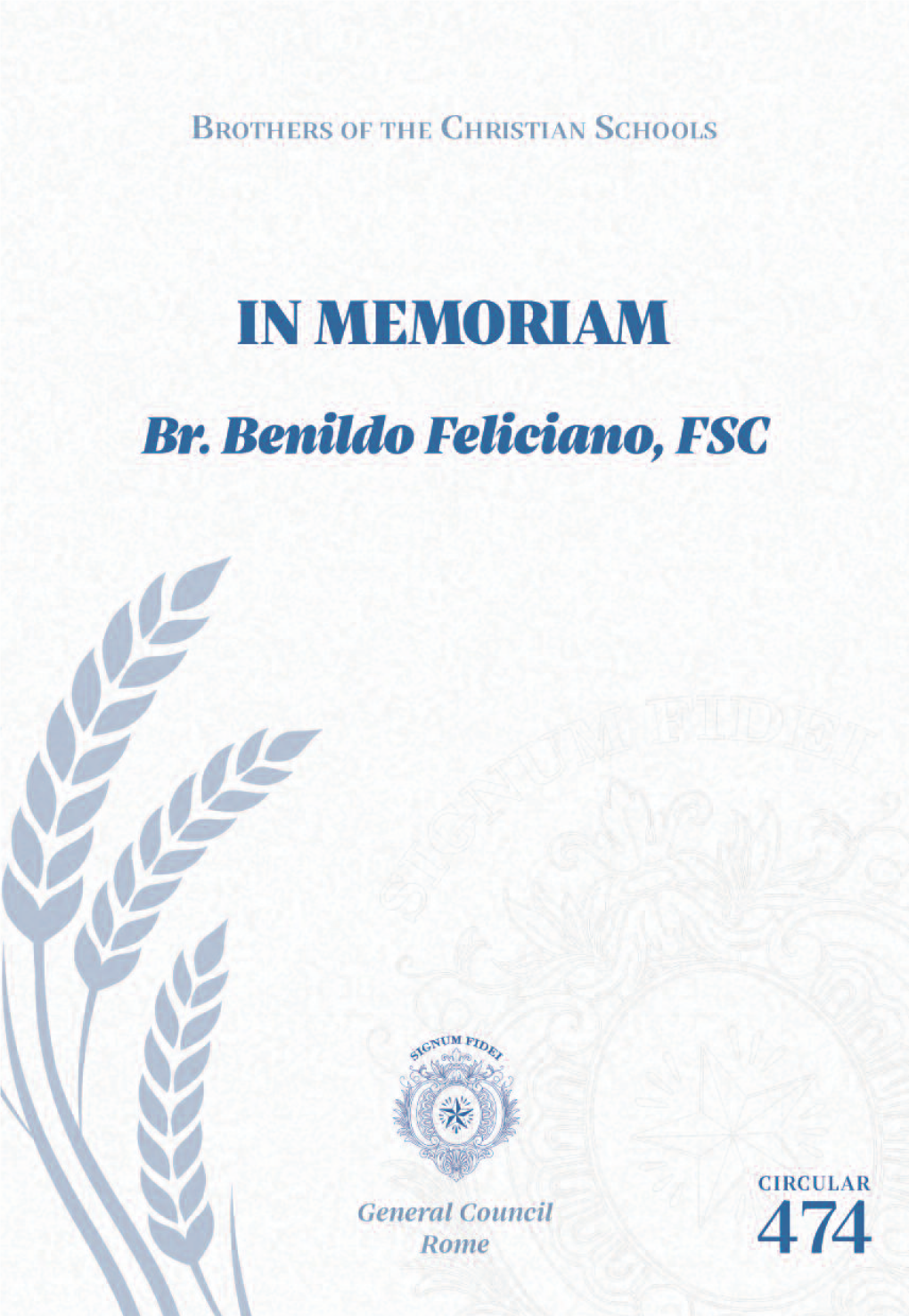 474 – Brother Benildo Feliciano, F.S.C