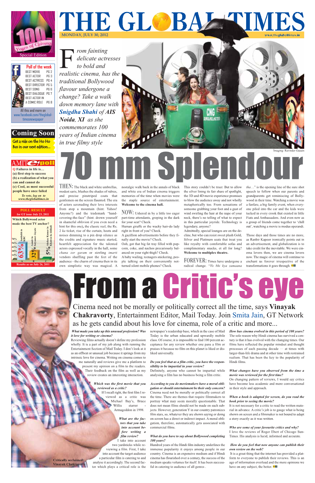 Cinema Need Not Be Morally Or Politically Correct All the Time, Says Vinayak Chakravorty, Entertainment Editor, Mail Today