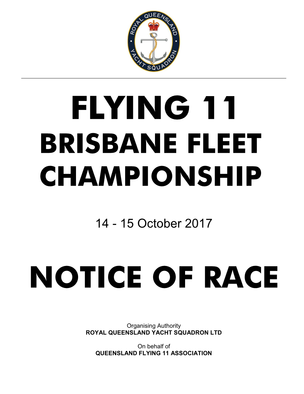 Flying 11 Brisbane Fleet Championship