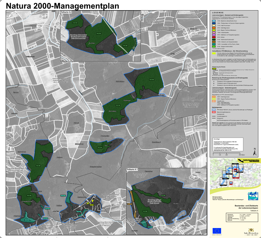 Teilkarte 6.2 4293 Gemeinde Untermarchtal L E G E N D E Riedle Kreis Alb-Donau-Kreis Lebensraumtypen – Bestand Und Erhaltungsziele 91E0* B -50