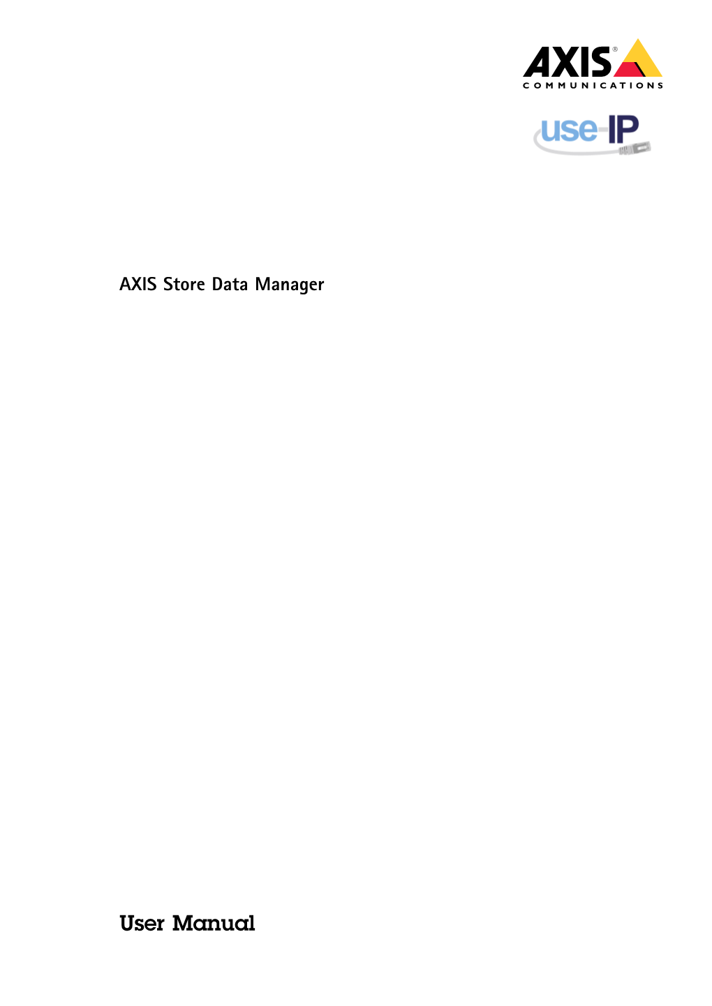 Axis Store Data Manager User Manual