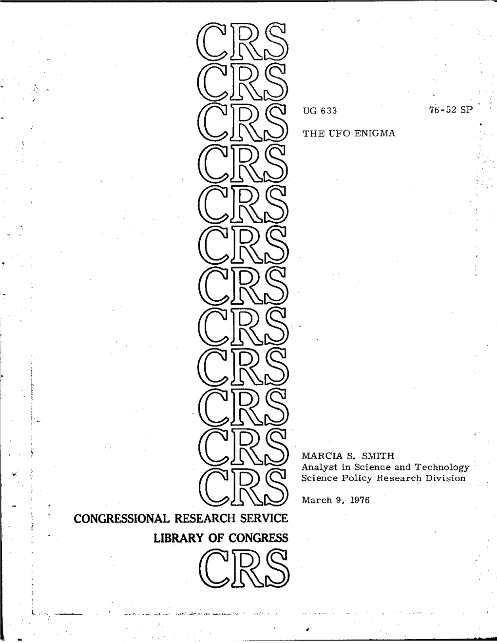 The Ufo Enigma 21R2 Oirs Crscir2 Crs Crsoirs