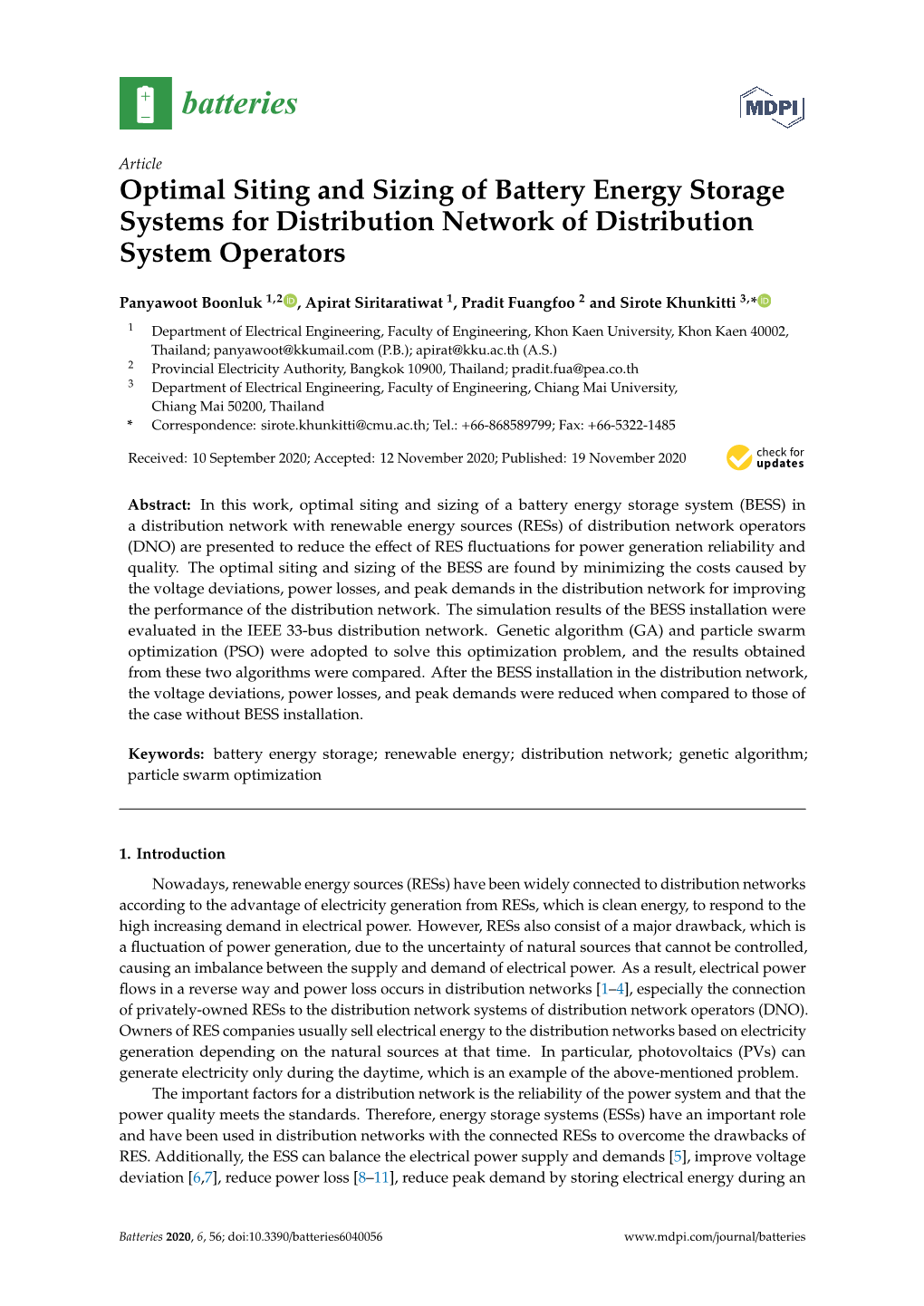 Optimal Siting and Sizing of Battery Energy Storage Systems for Distribution Network of Distribution System Operators