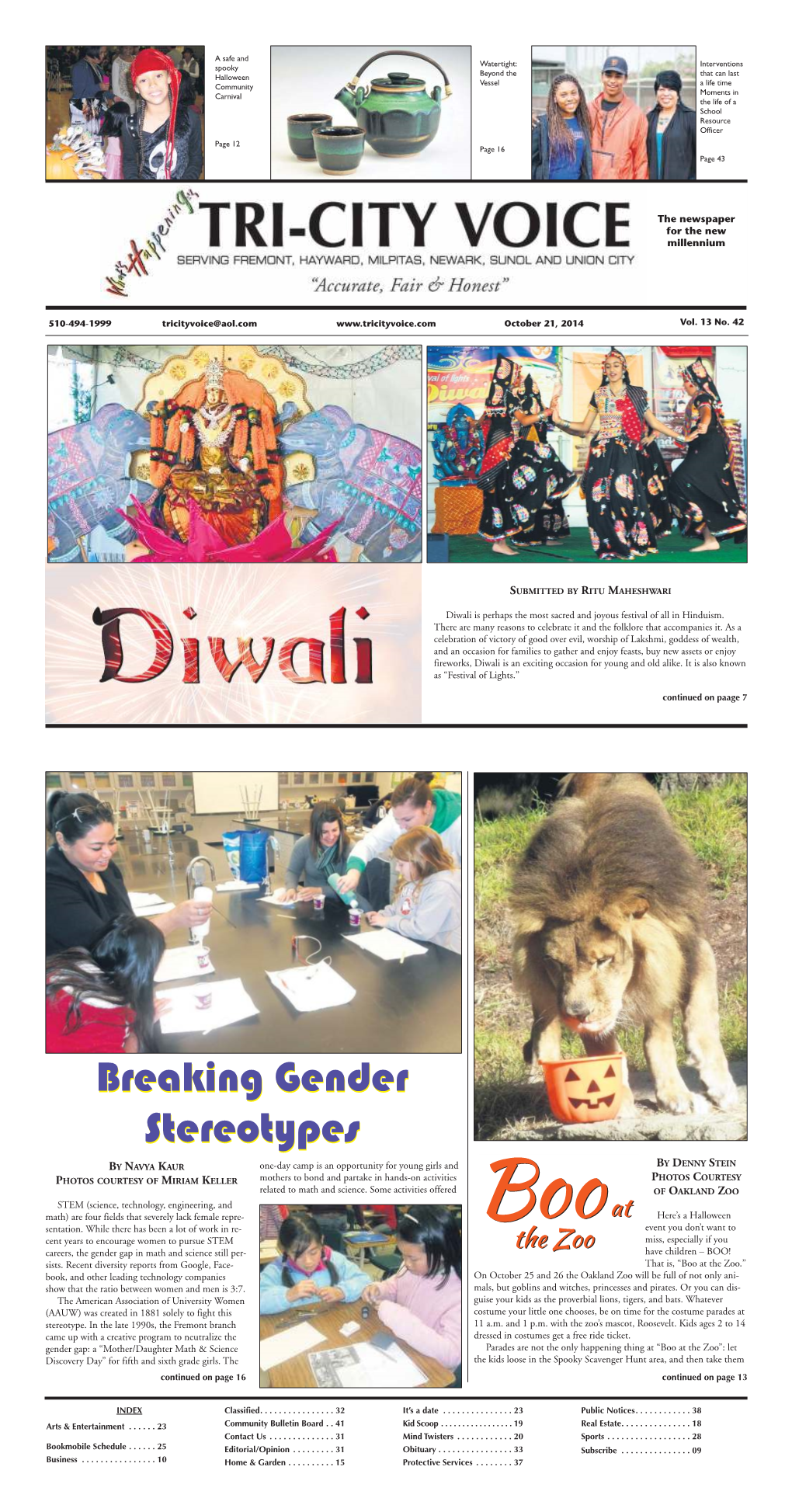 The Newspaper for the New Millennium Diwali Is Perhaps The