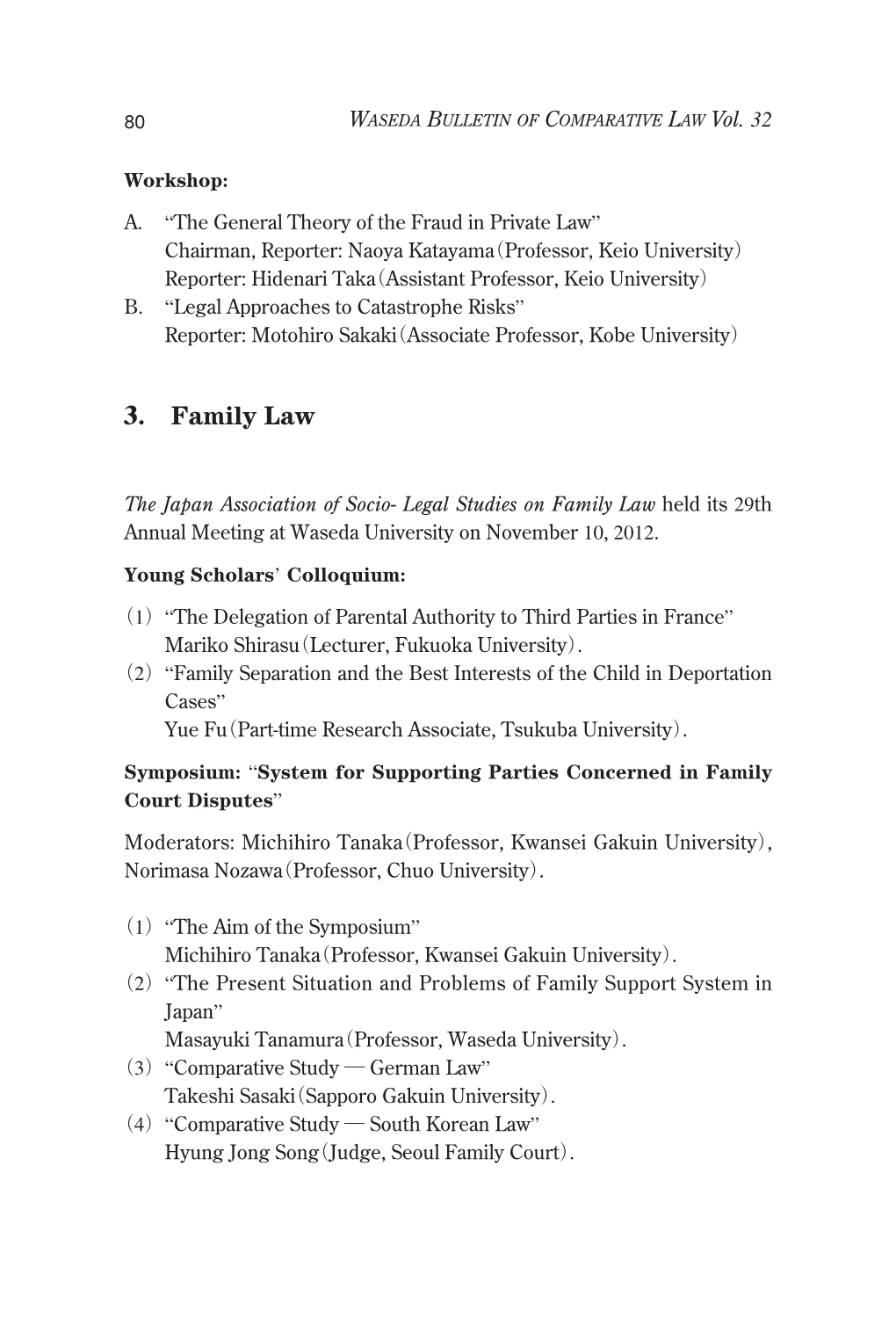 3. Family Law