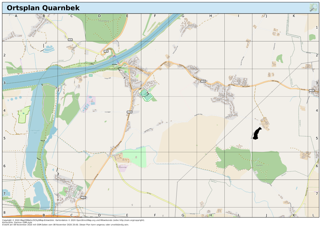 Ortsplan Quarnbek 10010011