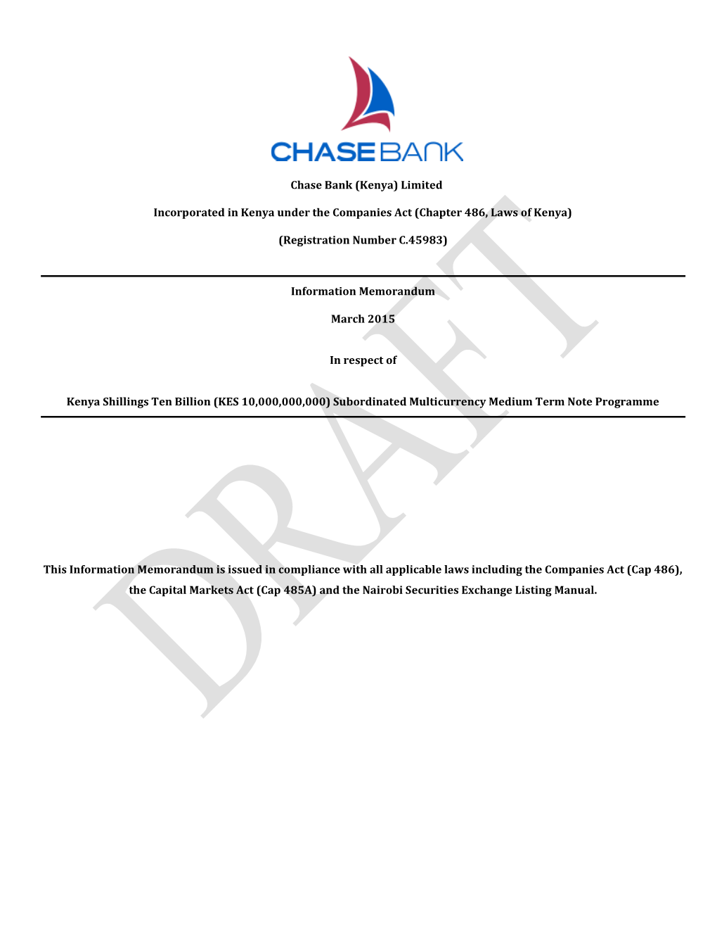 Chase Bank (Kenya) Limited