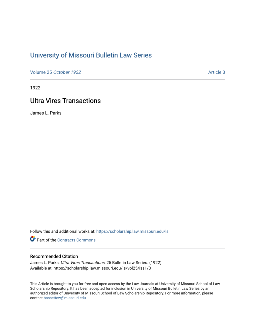 Ultra Vires Transactions