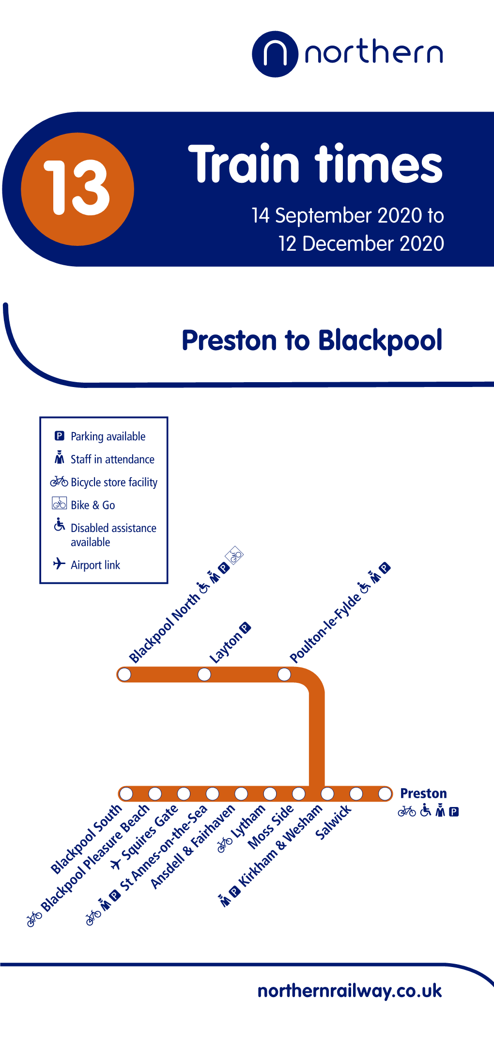 Train Times 13 14 September 2020 to 12 December 2020