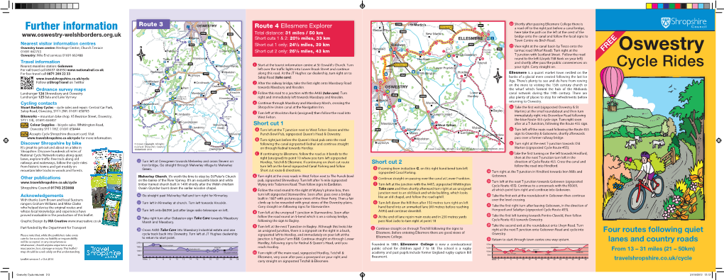 FREE Oswestry Oswestry: Mile End Services 01691 662488 Welsh Frankton T-Junction with Scotland Street