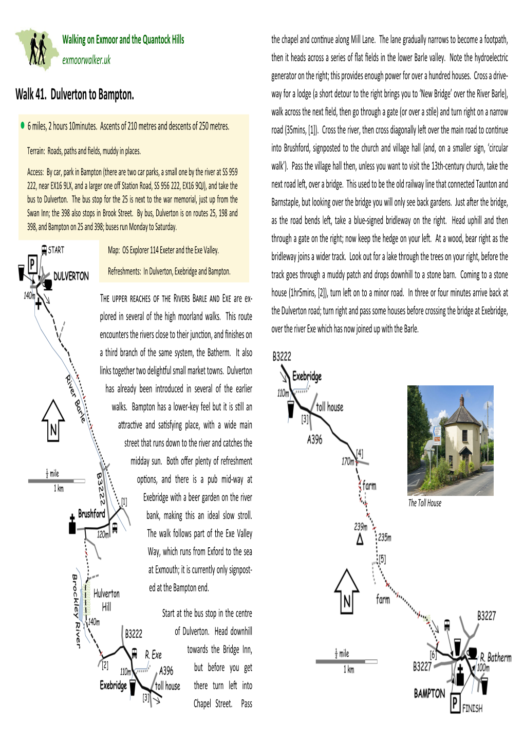 Walk 41 Dulverton to Bampton