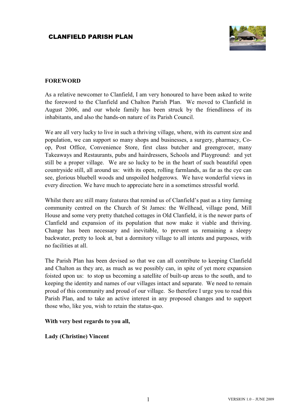 Clanfield Parish Plan