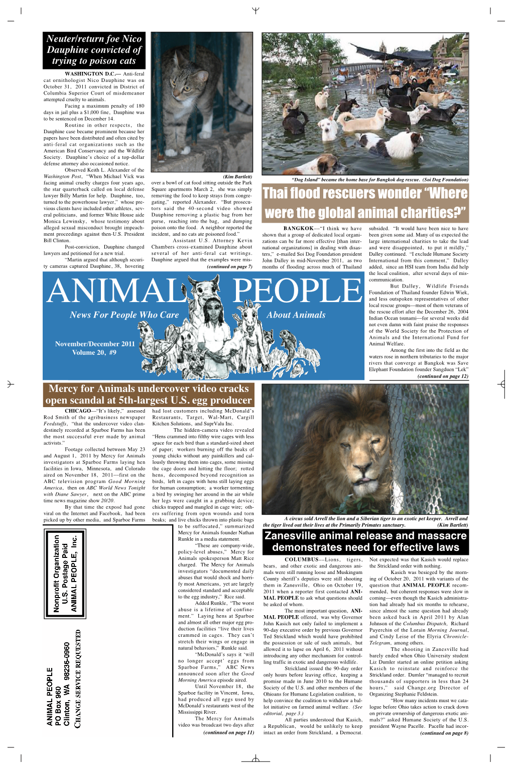 Animal People News