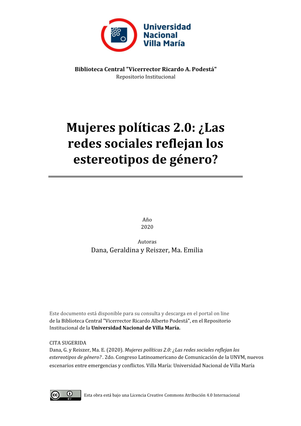 Mujeres Políticas 2.0: ¿Las Redes Sociales Reflejan Los Estereotipos De Género?