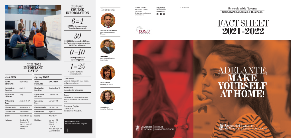 Universidad De Navarra Fact Sheet