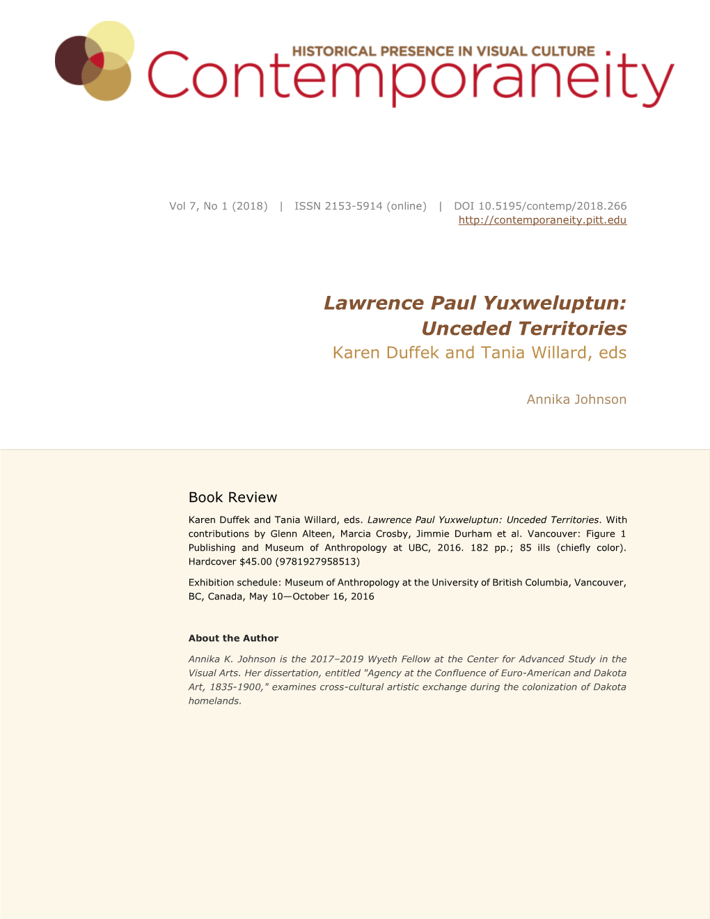 Lawrence Paul Yuxweluptun: Unceded Territories Karen Duffek and Tania Willard, Eds