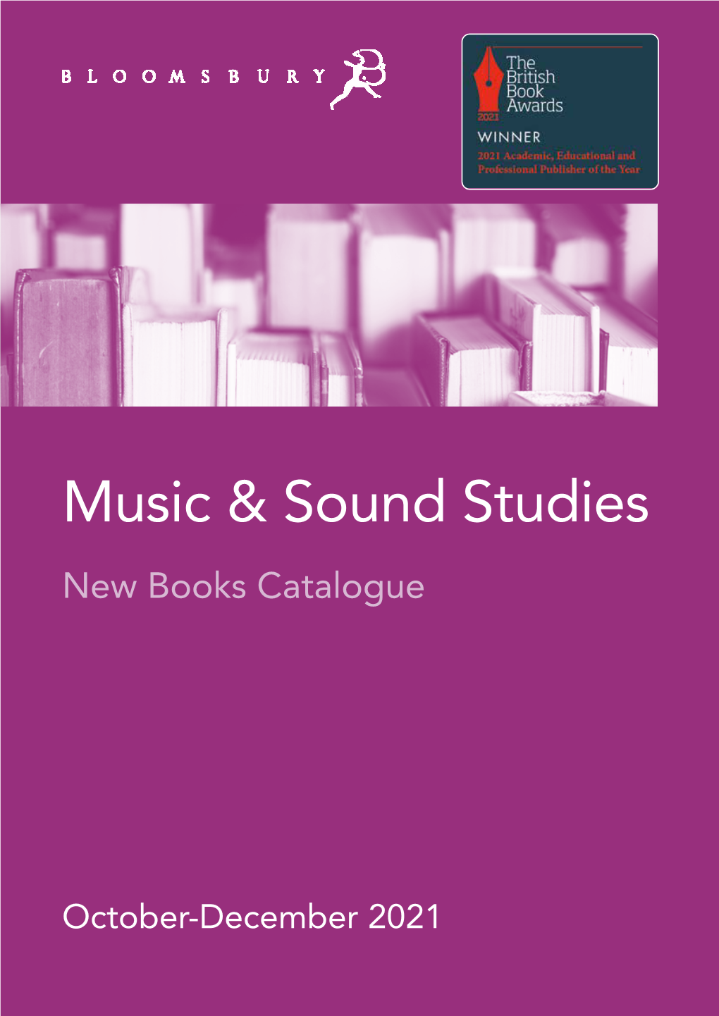Music & Sound Studies New Books October-December 2021