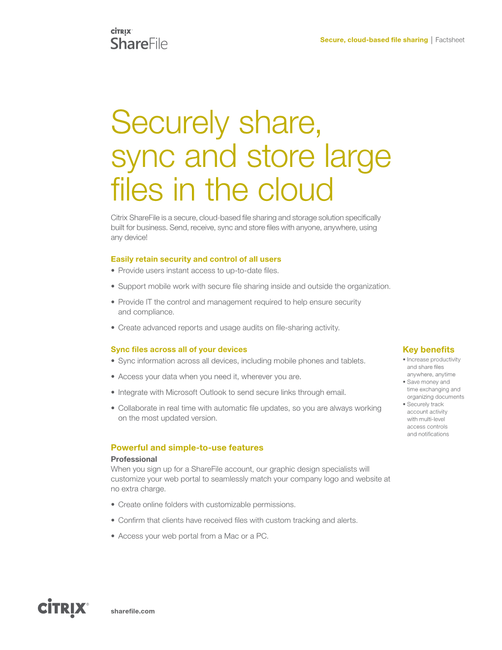 Sharefile Fact Sheet (PDF)