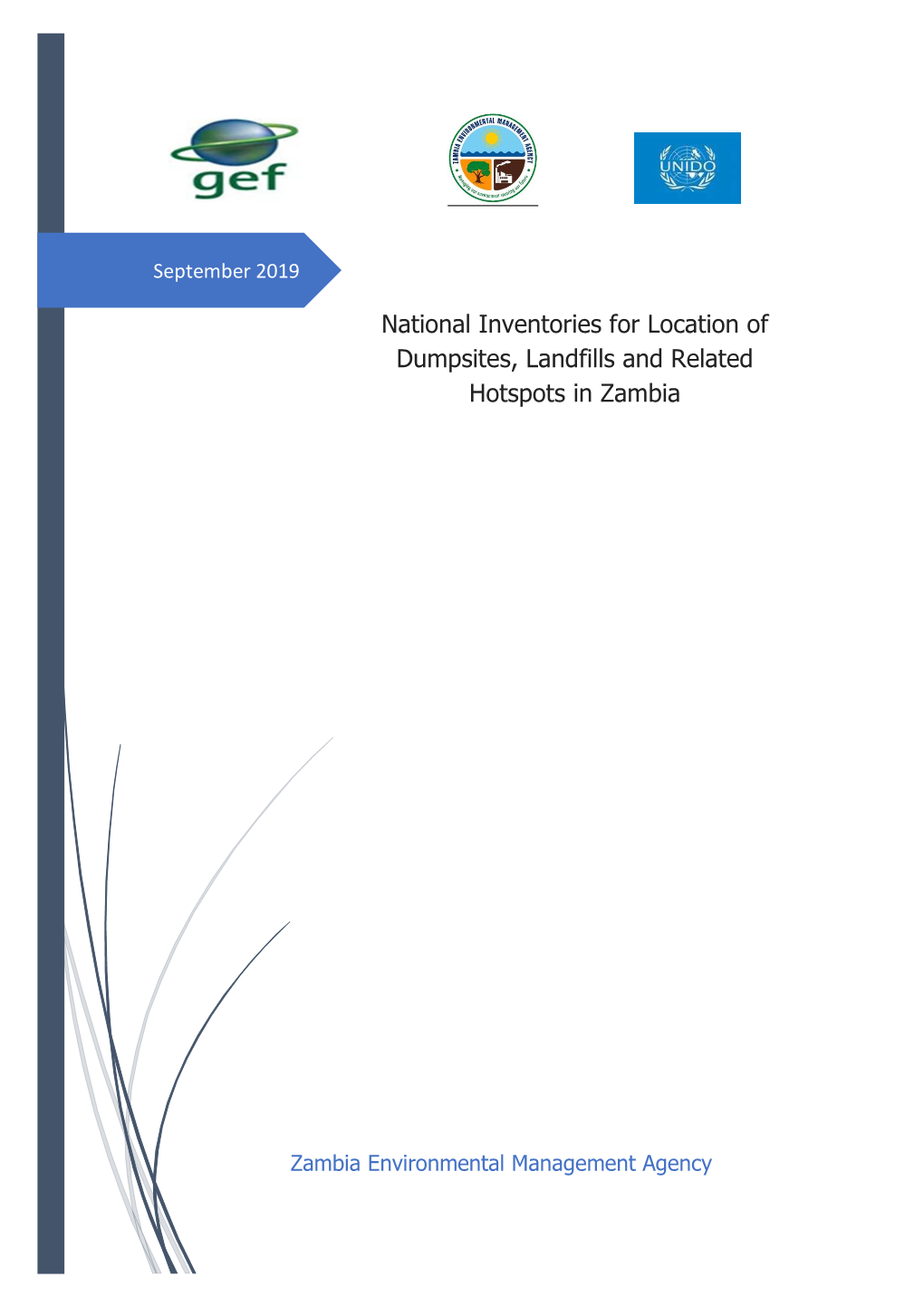 National Inventories for Location of Dumpsites, Landfills and Related Hotspots in Zambia