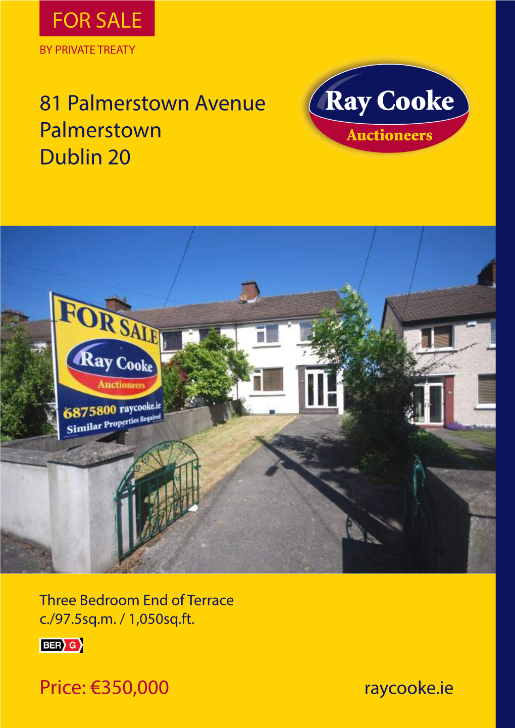 81 Palmerstown Avenue Palmerstown Dublin 20 for SALE