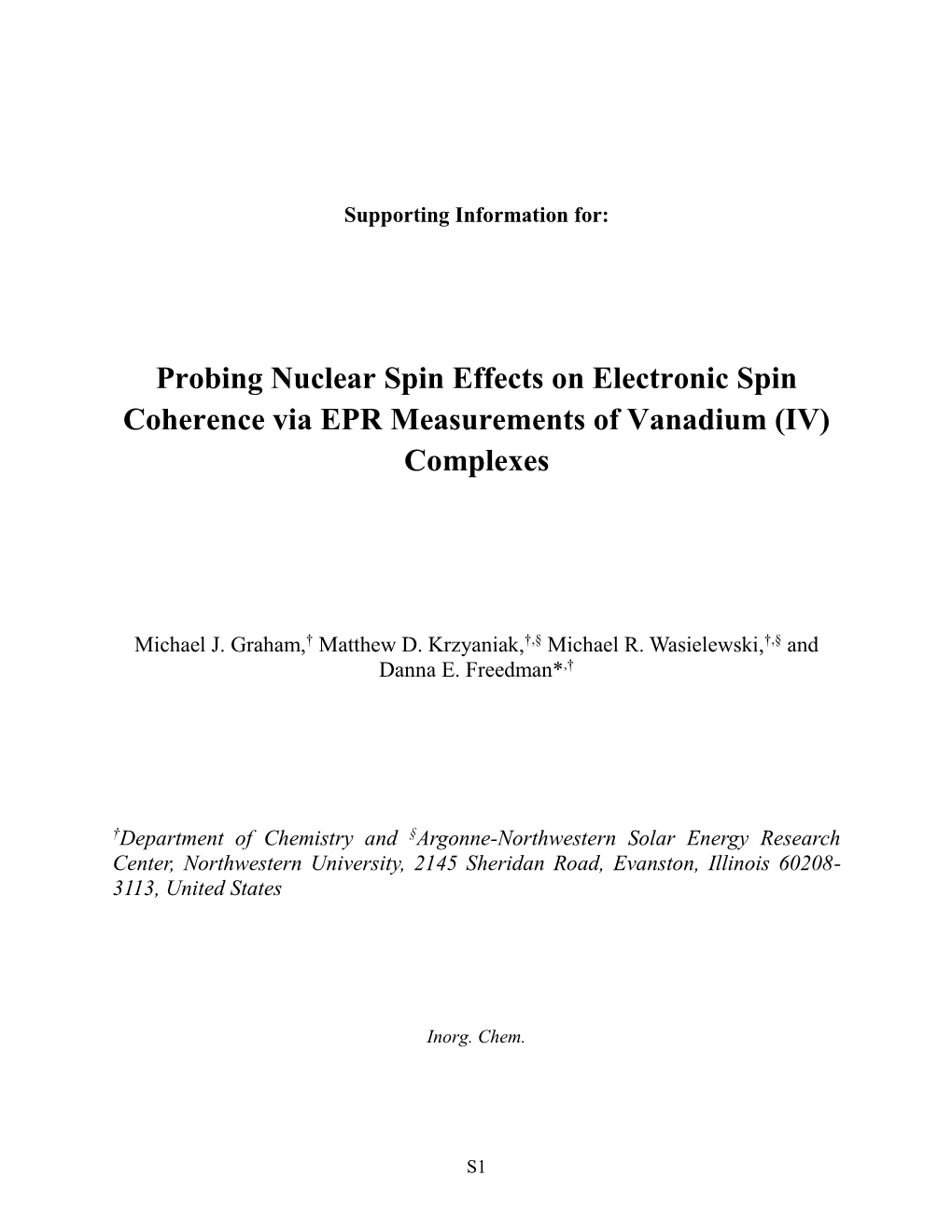 Probing Nuclear Spin Effects on Electronic Spin Coherence Via EPR Measurements of Vanadium (IV) Complexes