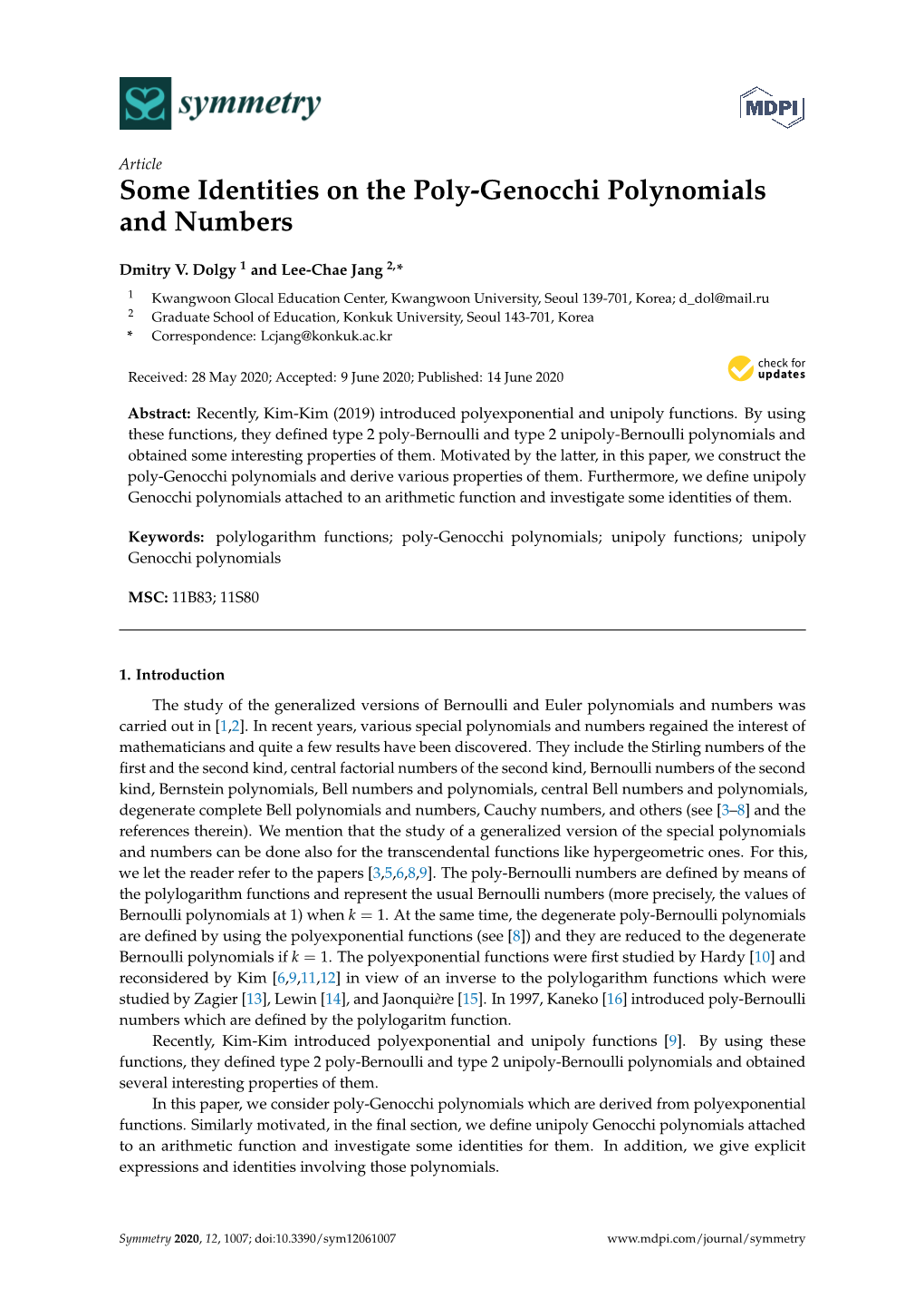 Some Identities on the Poly-Genocchi Polynomials and Numbers