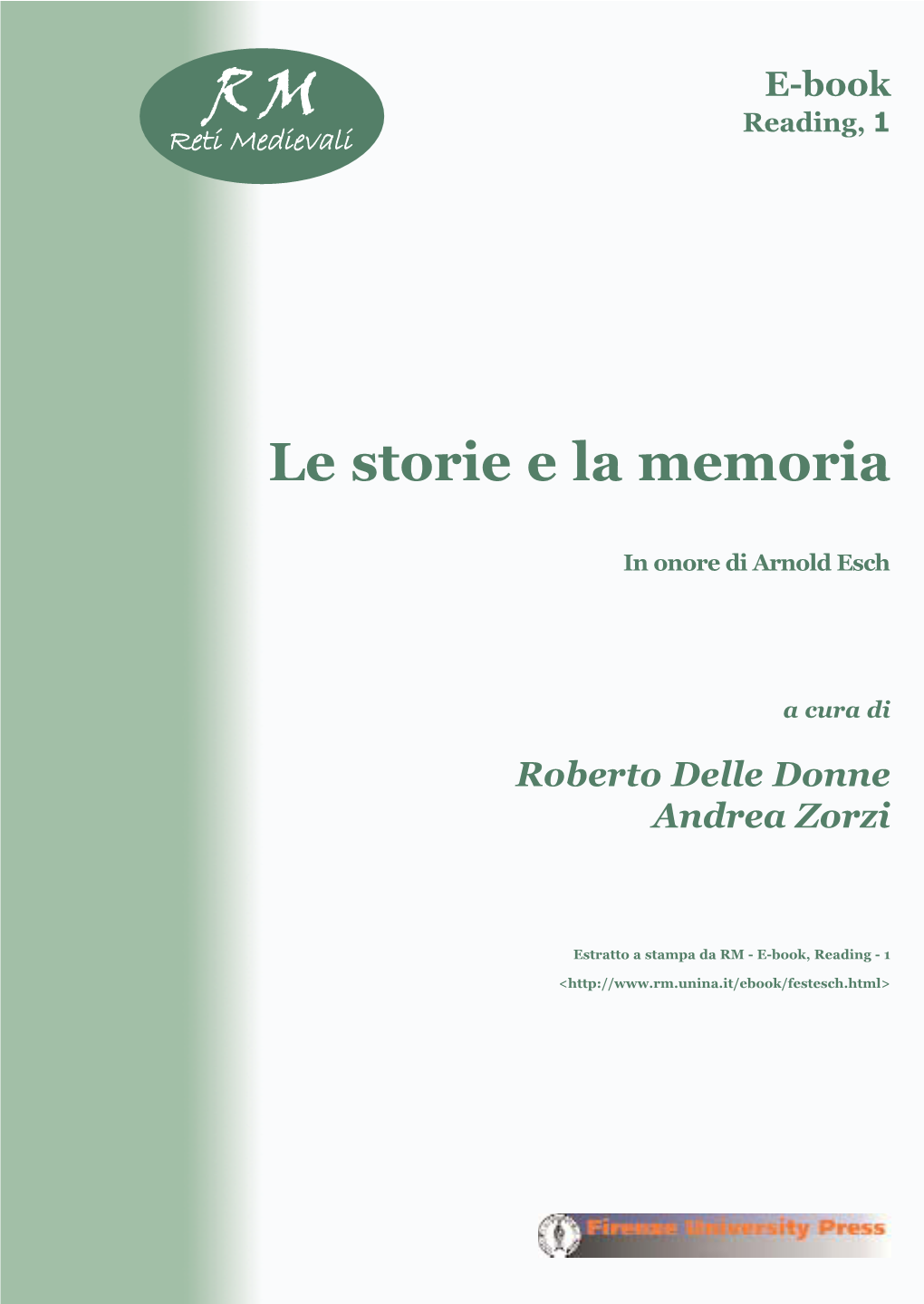 Le Storie E La Memoria