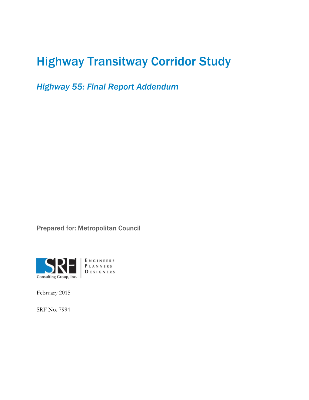 Highway Transitway Corridor Study