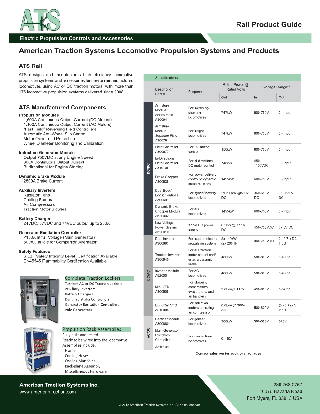 Rail Product Guide American Traction Systems Locomotive Propulsion