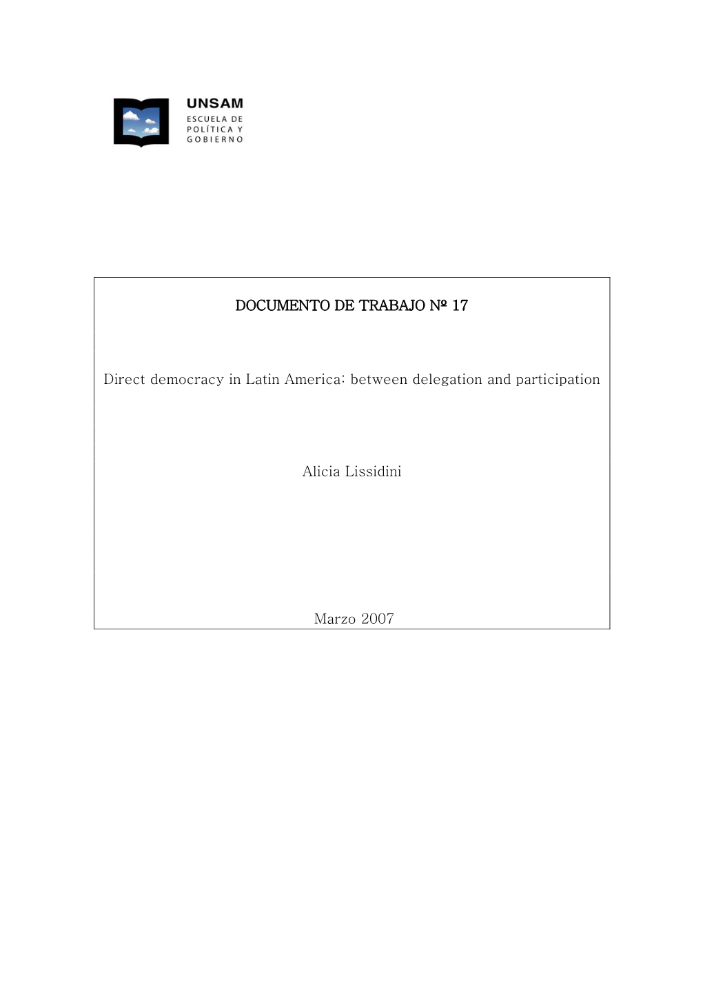 Direct Democracy in Latin America: Between Delegation and Participation