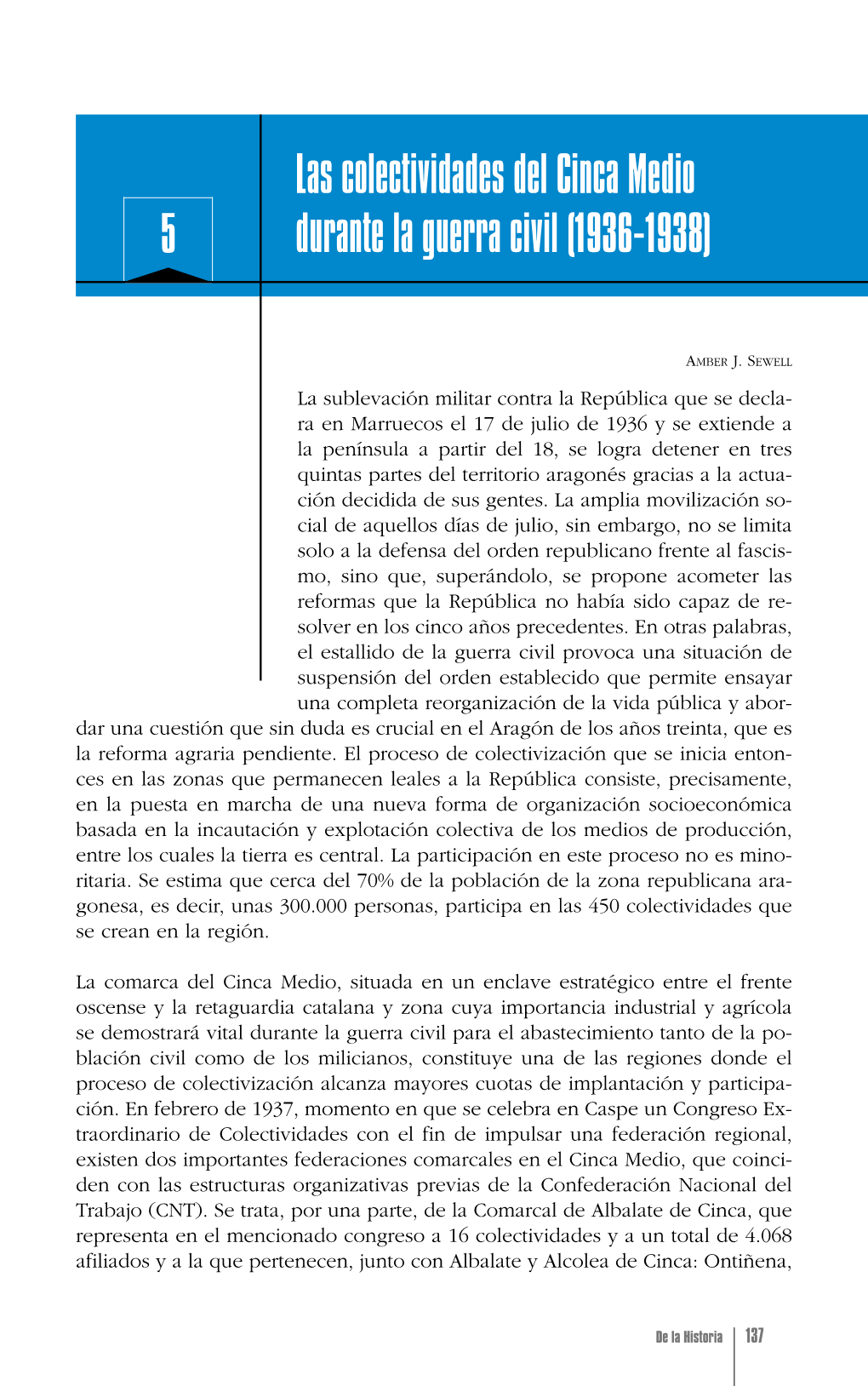 Las Colectividades Del Cinca Medio 5 Durante La Guerra Civil (1936-1938)