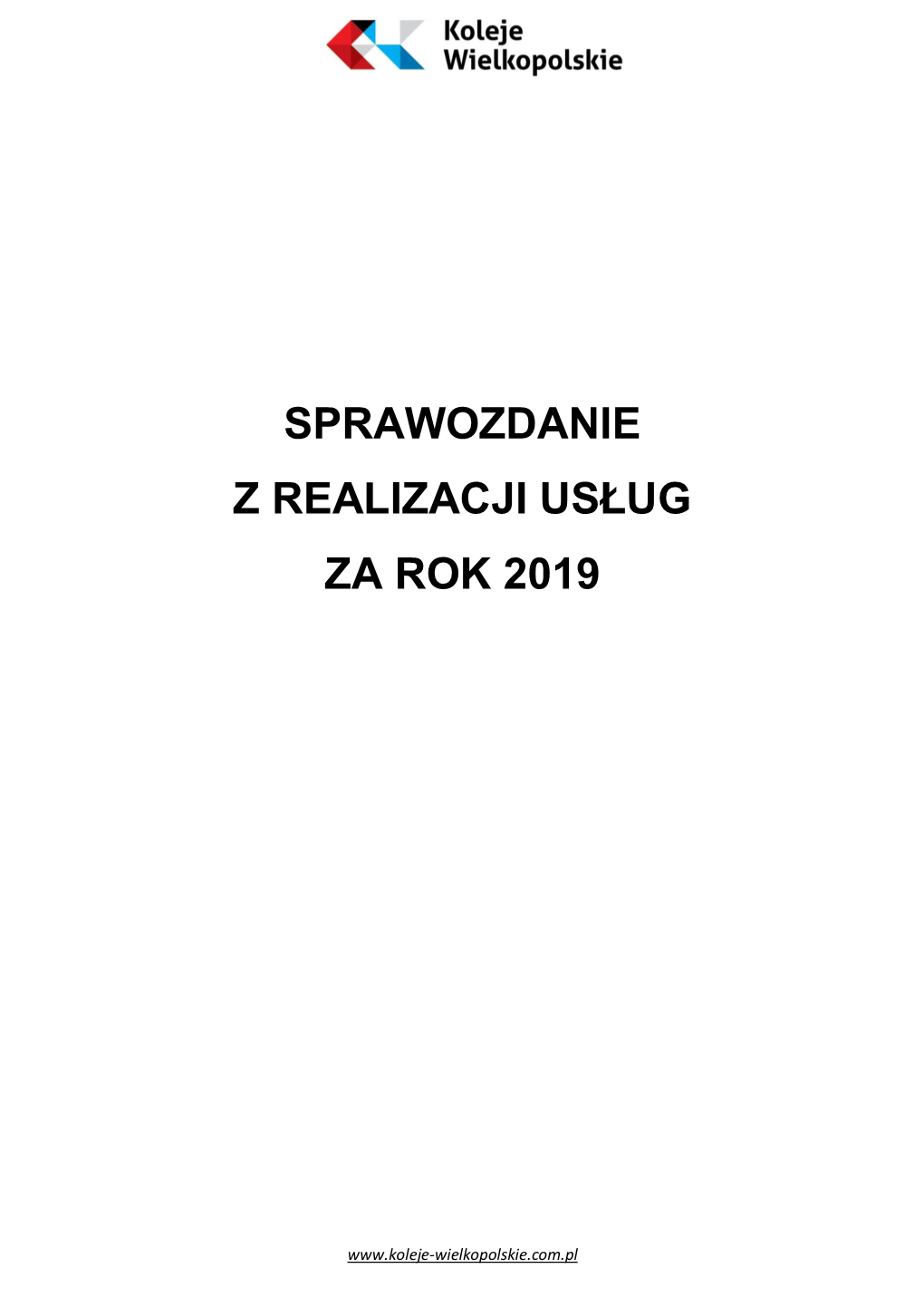 Sprawozdanie Z Realizacji Usług Za 2019