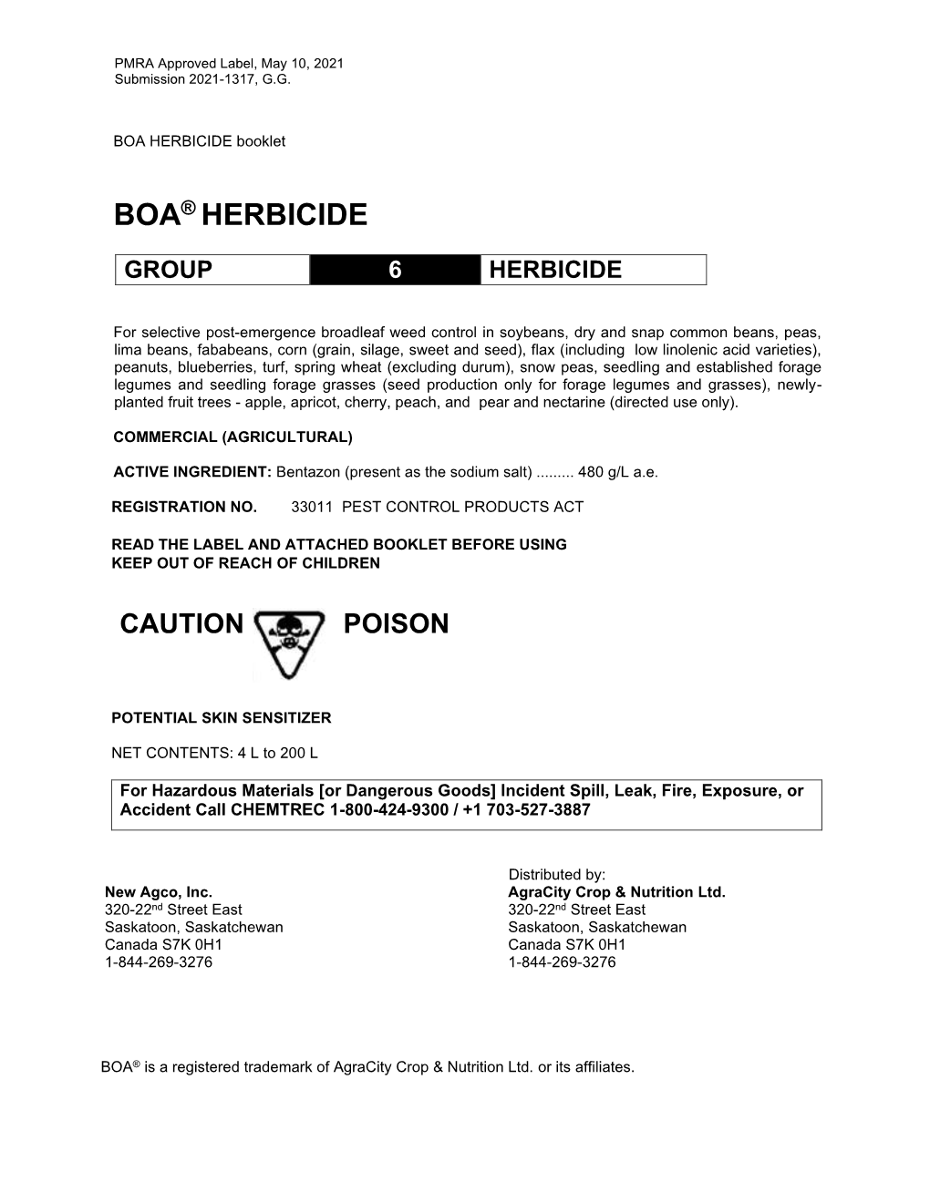 Boa® Herbicide