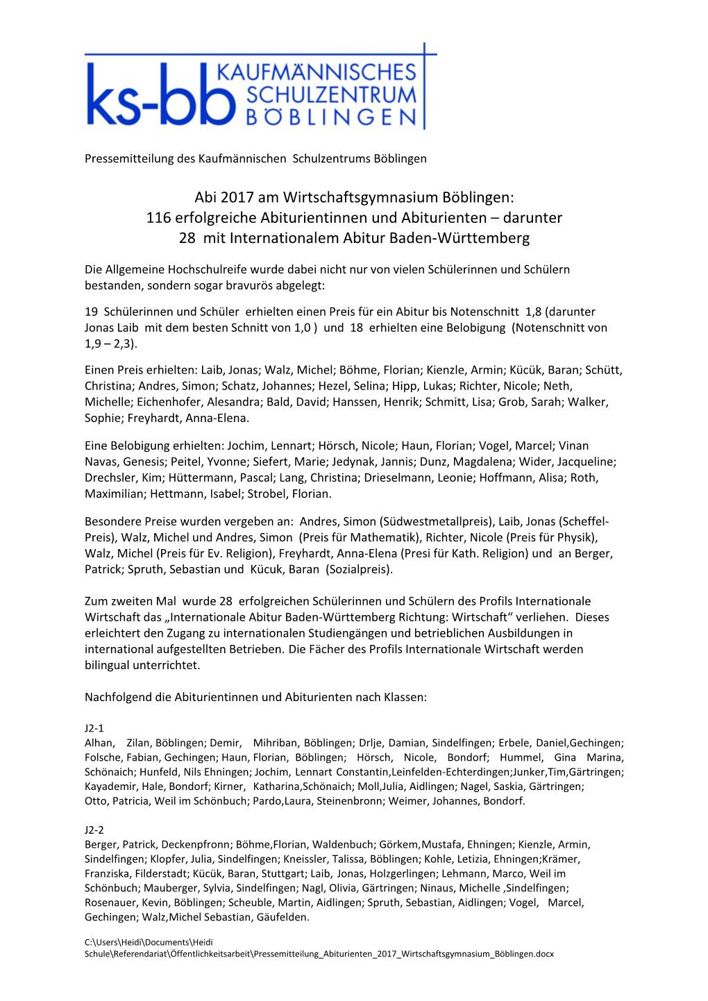 116 Erfolgreiche Abiturientinnen Und Abiturienten – Darunter 28 Mit Internationalem Abitur Baden-Württemberg