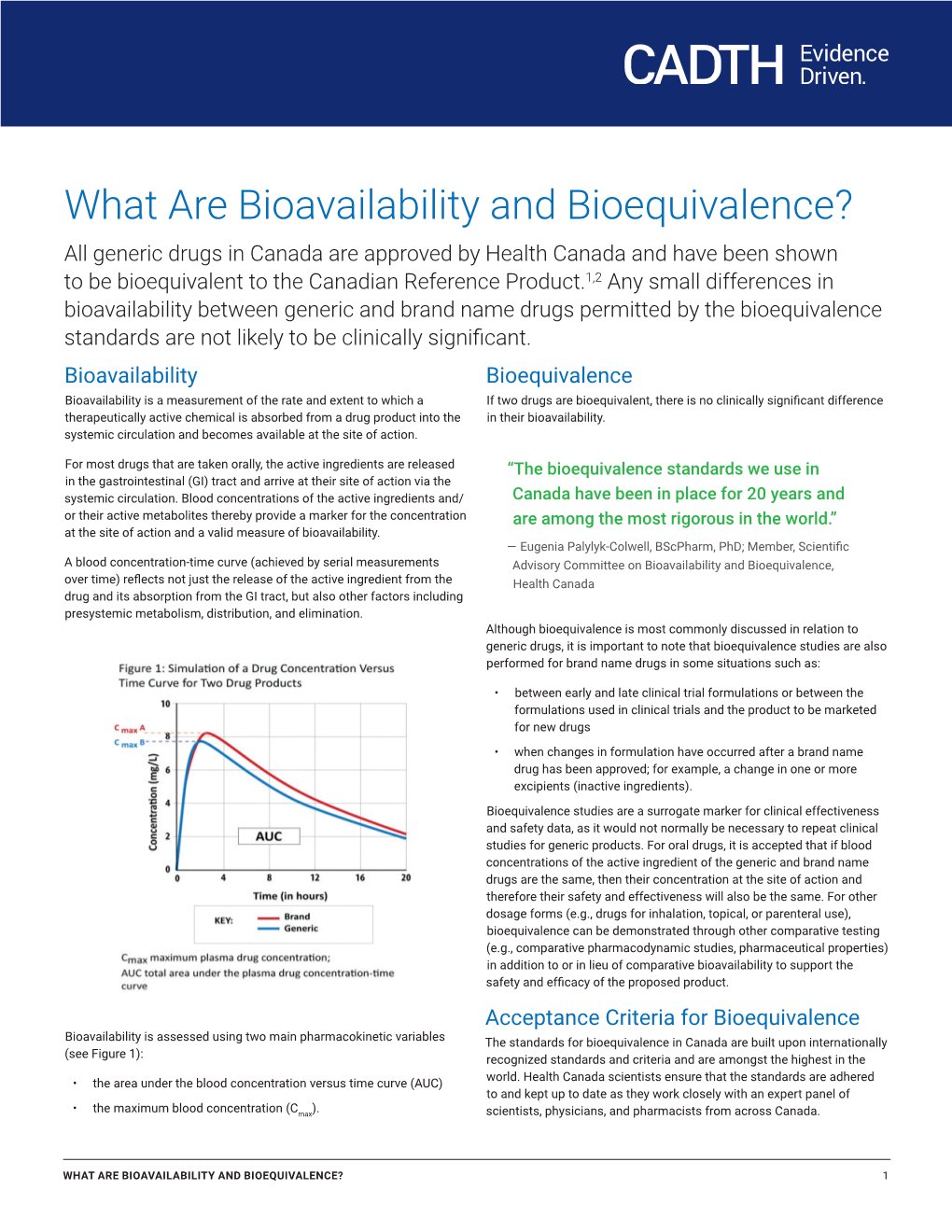 What Are Bioavailability and Bioequivalence