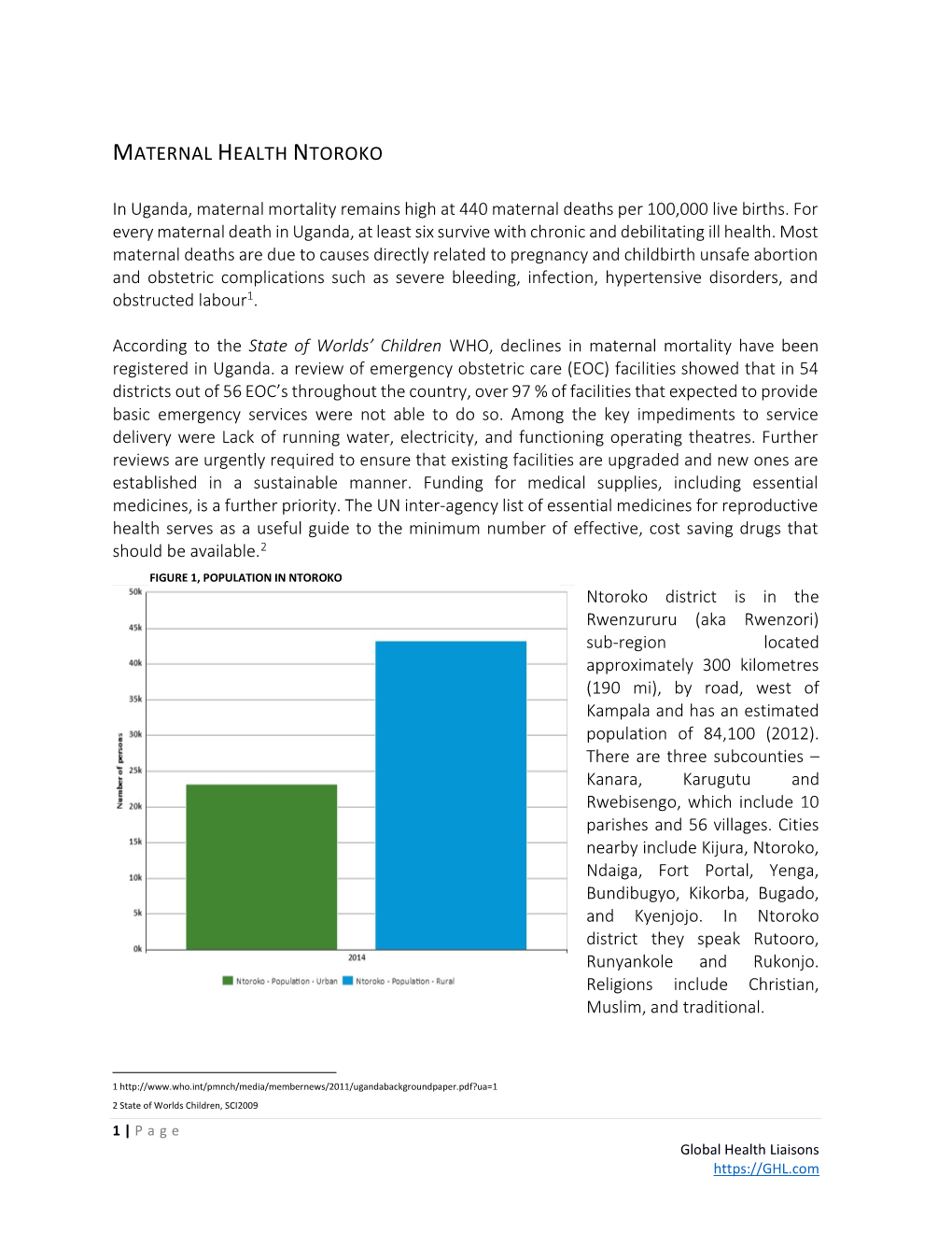 Maternal Health Ntoroko