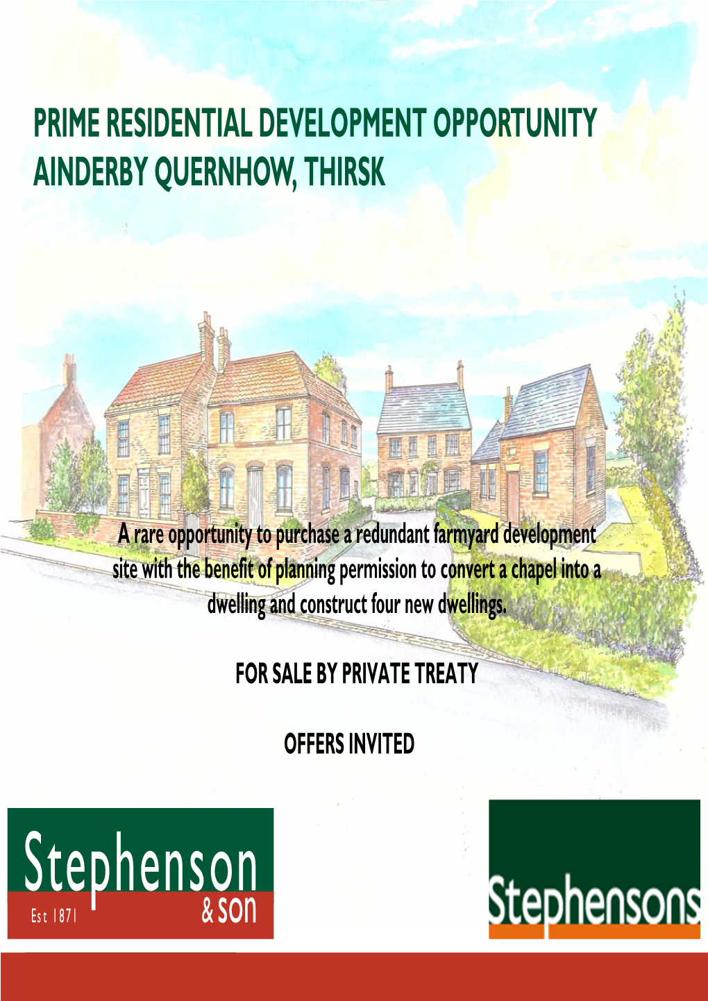 Prime Residential Development Opportunity Ainderby Quernhow, Thirsk