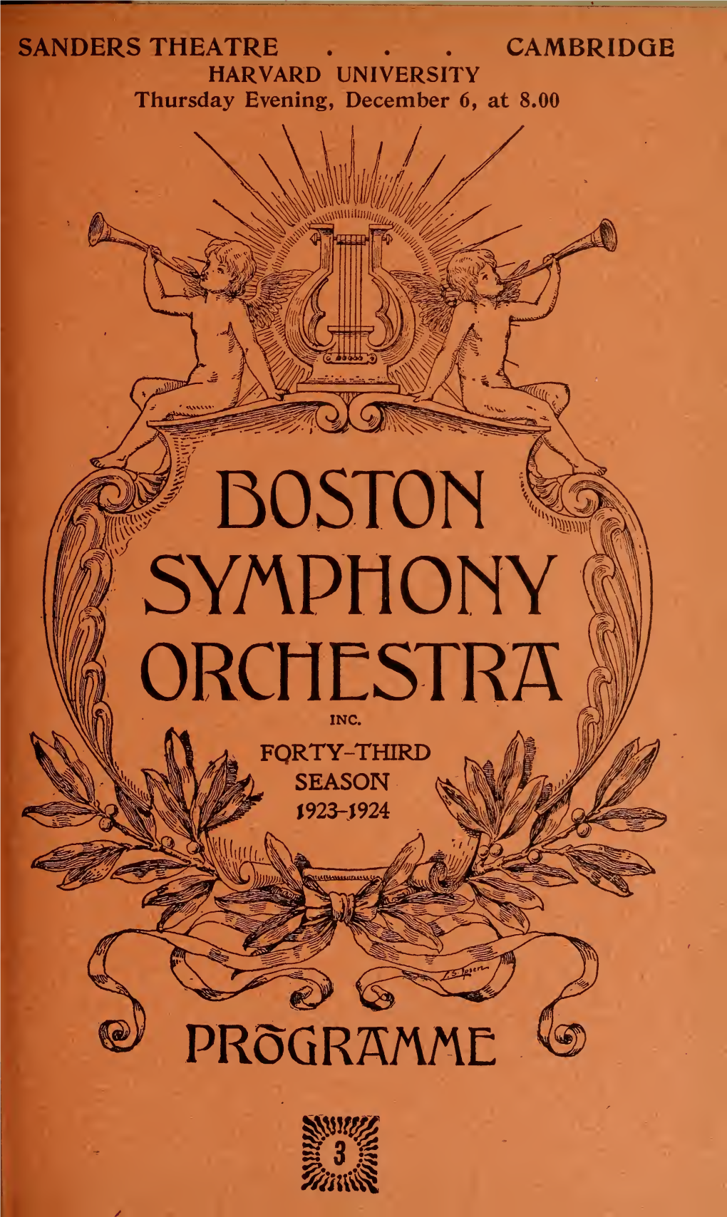 Boston Symphony Orchestra Concert Programs, Season 43,1923-1924, Trip