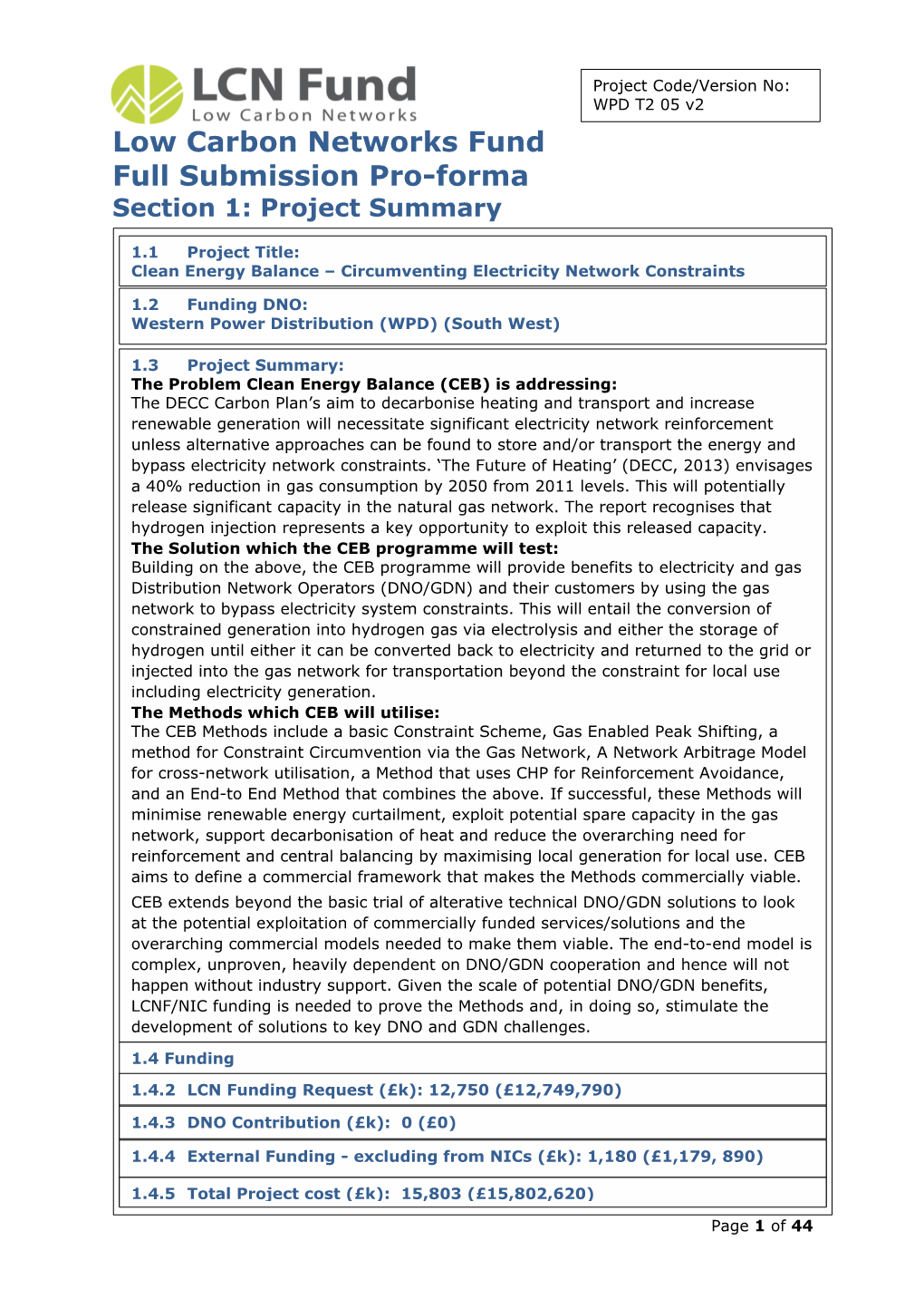 Clean Energy Balance – Circumventing Electricity Network Constraints