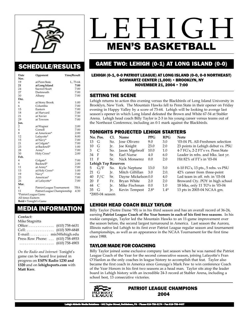 Men's Basketball