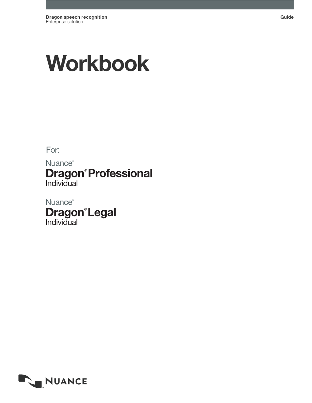 Dragon Individual, V15 User Workbook