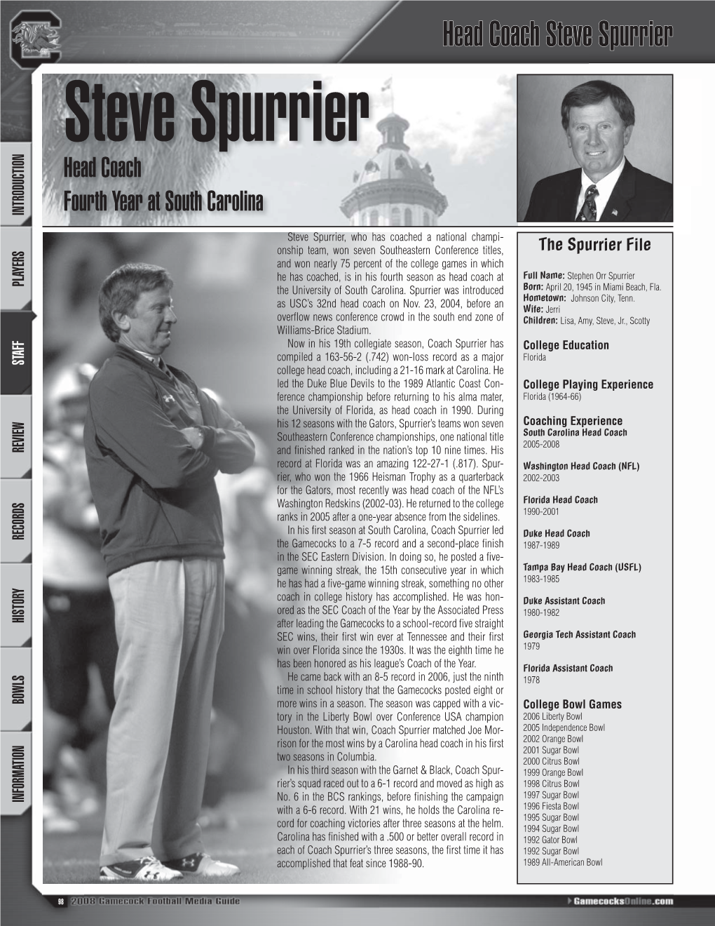 Head Coach Steve Spurrier Accomplished That Featsince1988-90