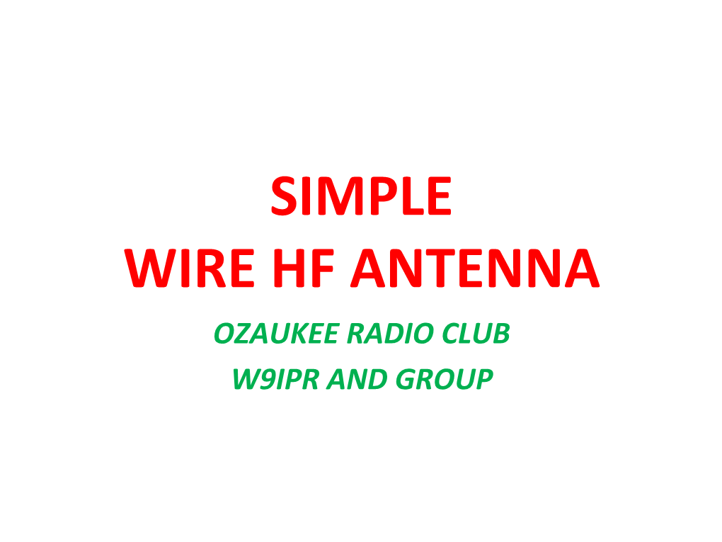 Simple'' Wire'hf'antenna'