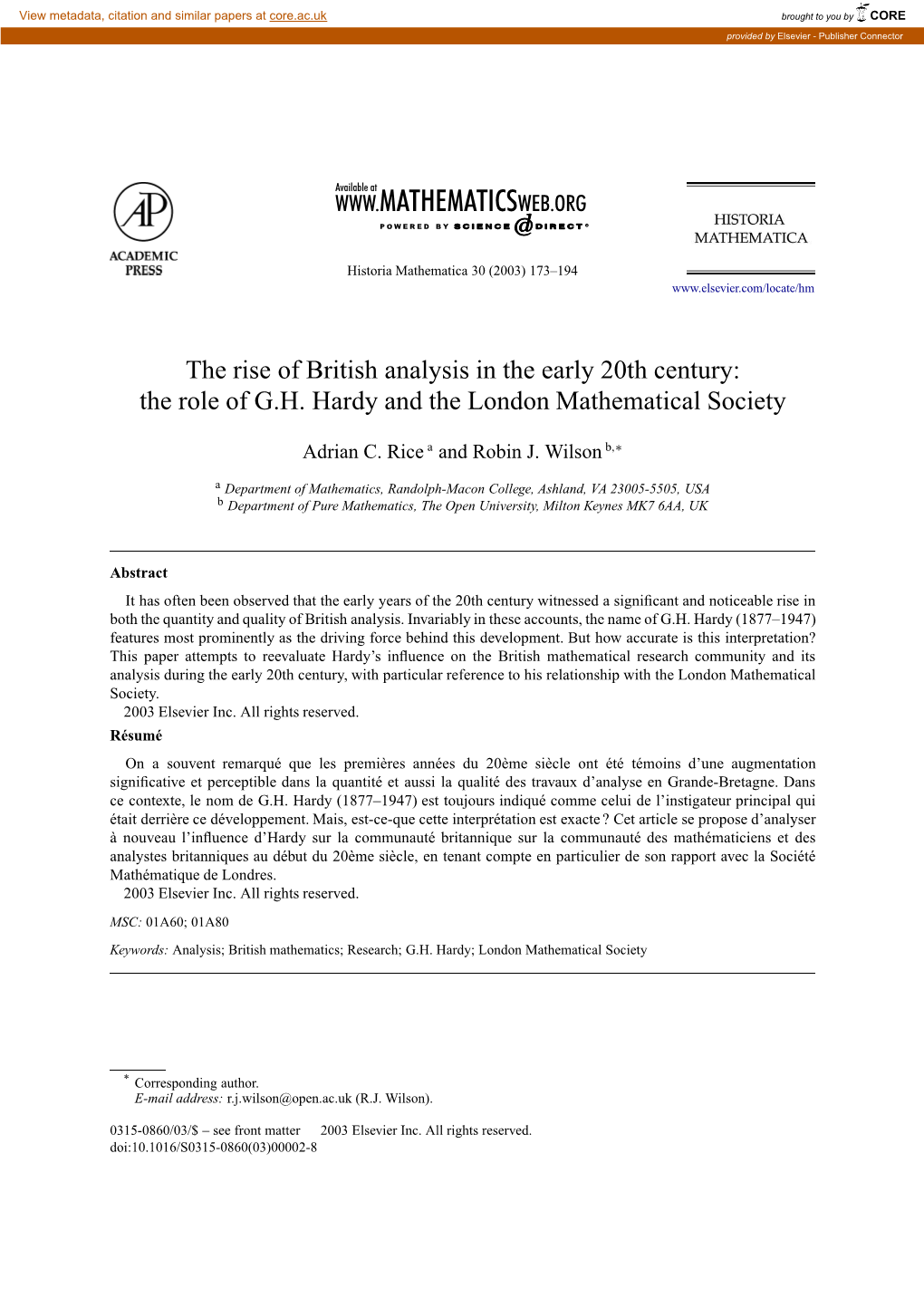 The Role of GH Hardy and the London Mathematical Society