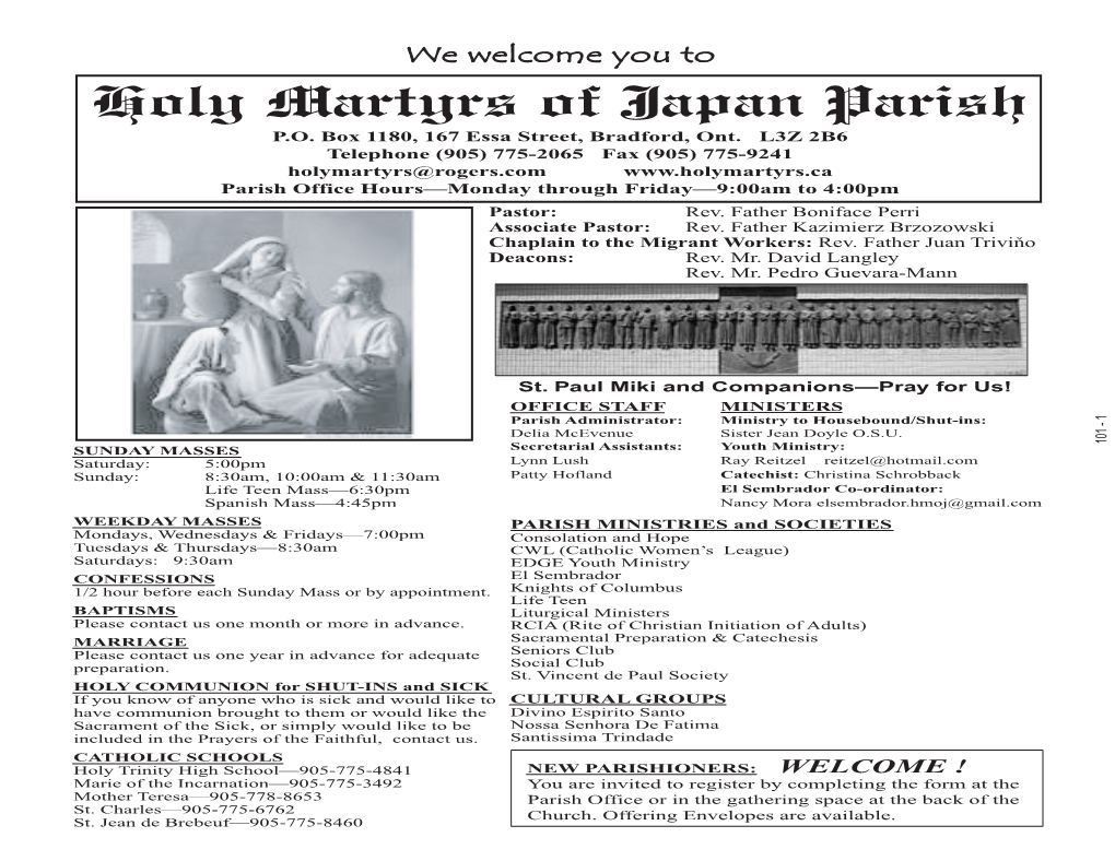 Holy Martyrs of Japan Parish