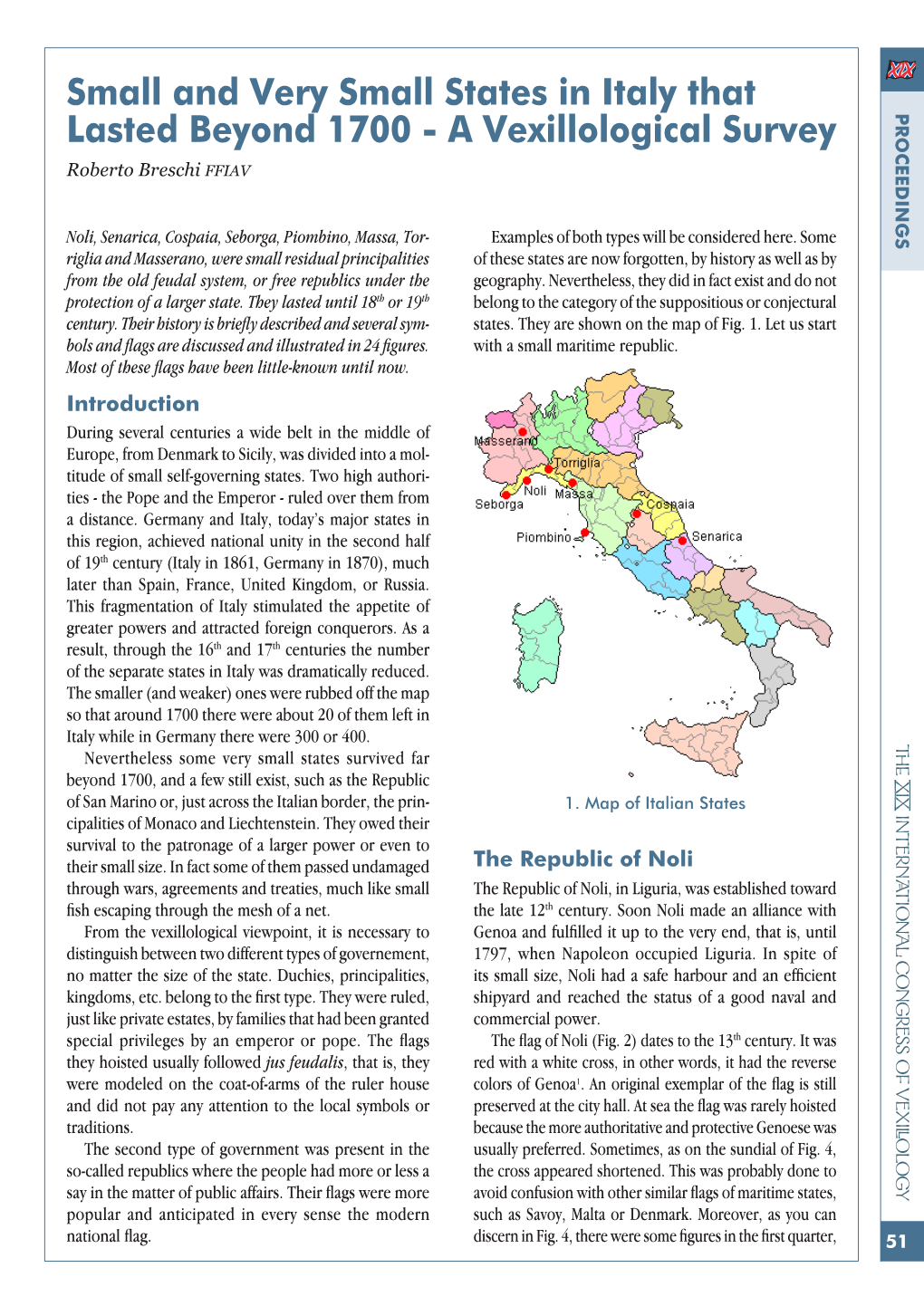 Small and Very Small States in Italy That Lasted Beyond 1700