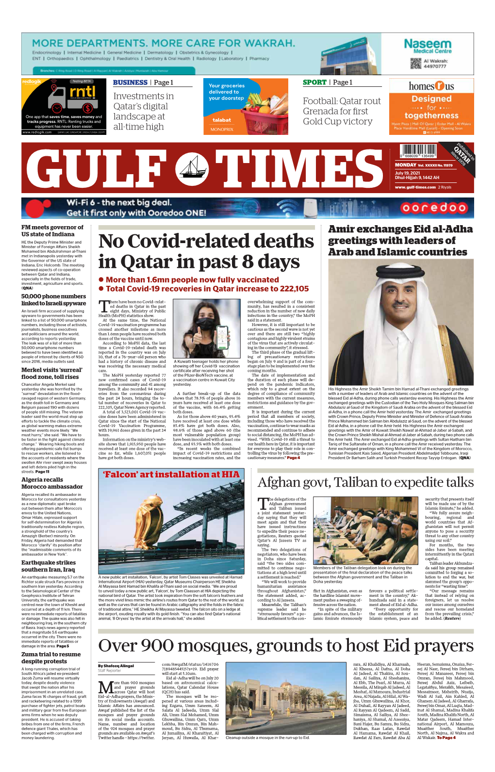 No Covid-Related Deaths in Qatar in Past 8 Days